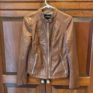 Express pleather moto jacket (S)